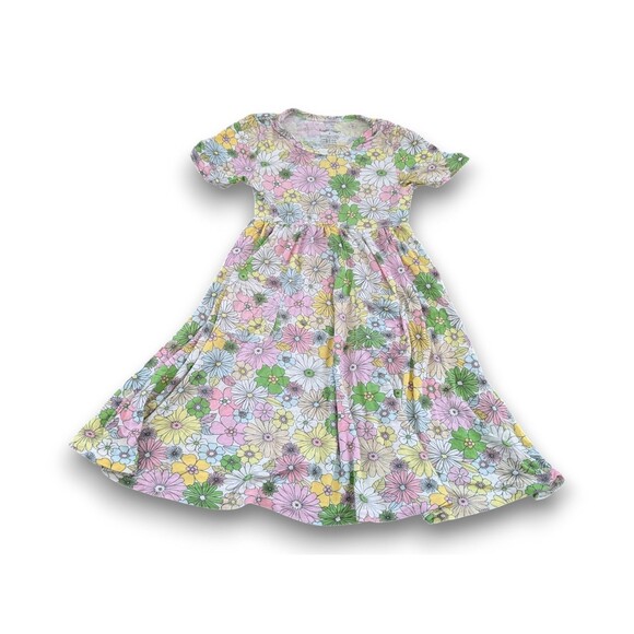 Angel Dear Other - Angel Dear Floral Twirl Dress Pocket Bamboo Viscose Girls 5